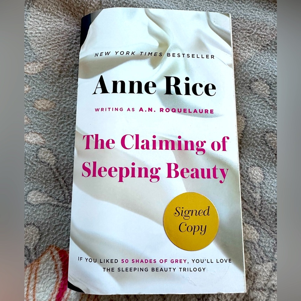 Signed Copy of Ann Rice’s The Claiming of Sleeping Beauty (As A.N. Roquelaure)